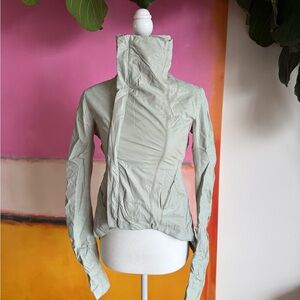 Rick Owens leather calf leather biker jacket